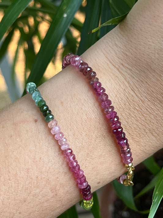 Tourmaline Gemstone Clasp Bracelet