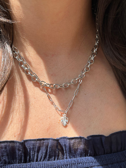 Chunky Silver Chain Necklace